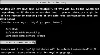 Windows Error Recovery 