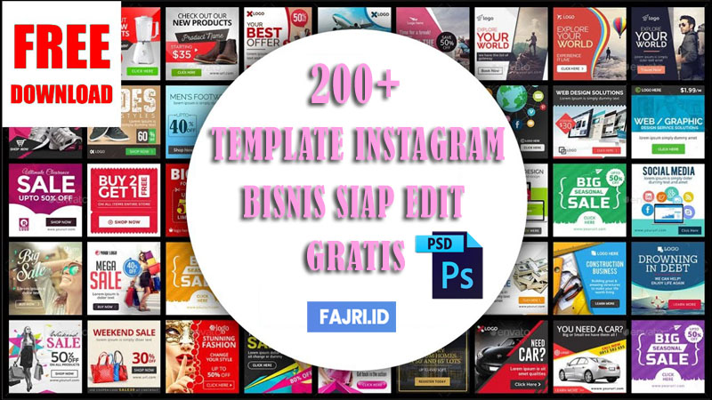 200+ Template Instagram Bisnis Siap Edit Gratis