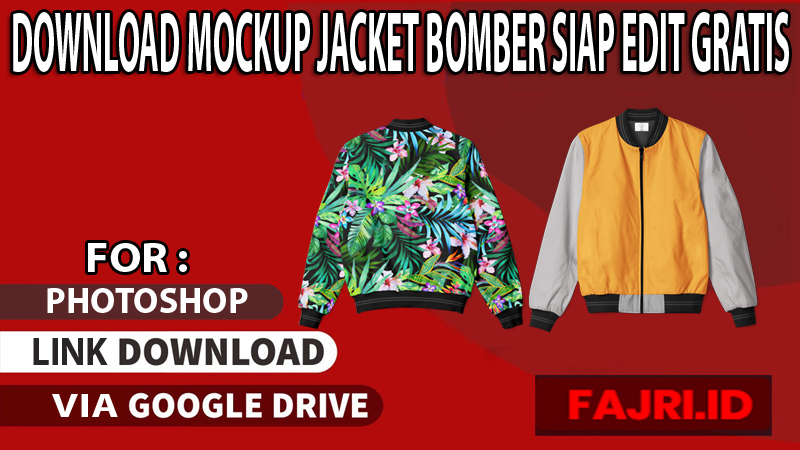 Download Mockup Jacket Bomber Terbaik Siap Edit Gratis