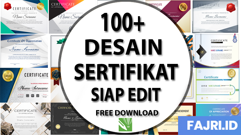 Download 100+ Desain Sertifikat Terbaru Siap Edit Gratis